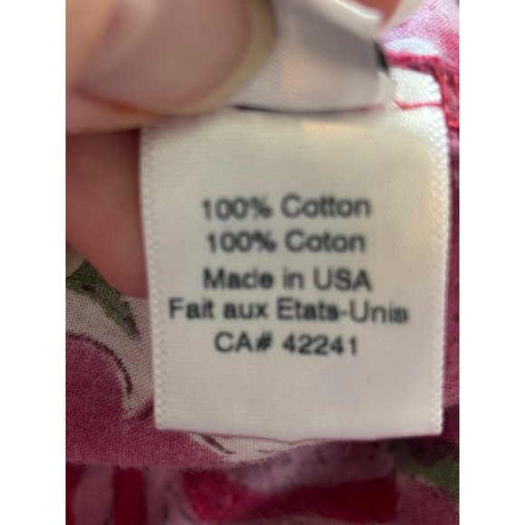 Stark X Maxi Dress Women's Large Sleeveless Pink Floral Cotton Tiered - Picture 5 of 12